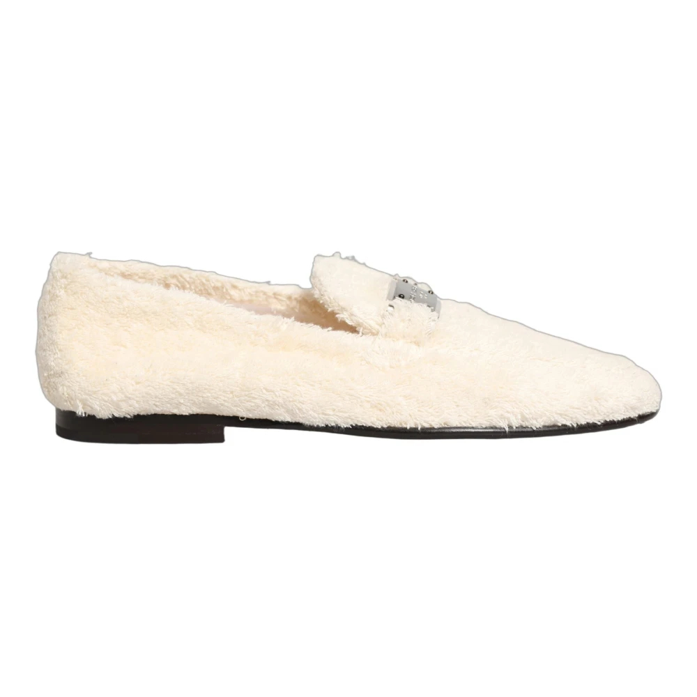 Dolce & Gabbana Herren Weiß - Shearling Dress Loafers - Shoes - 41 Eu