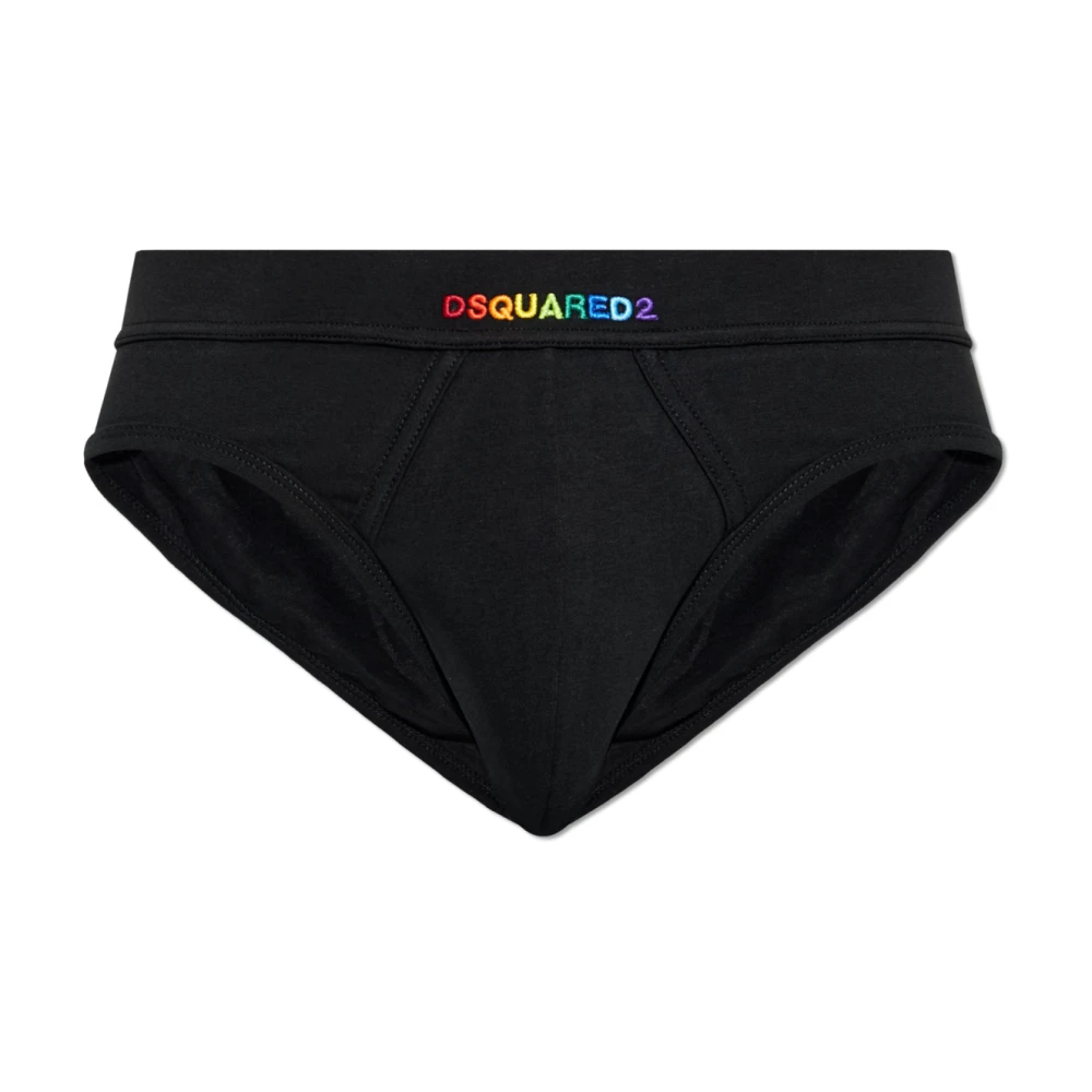 Dsquared2 Herren Schwarz - Cotton Logo Briefs - Underwear - K - M