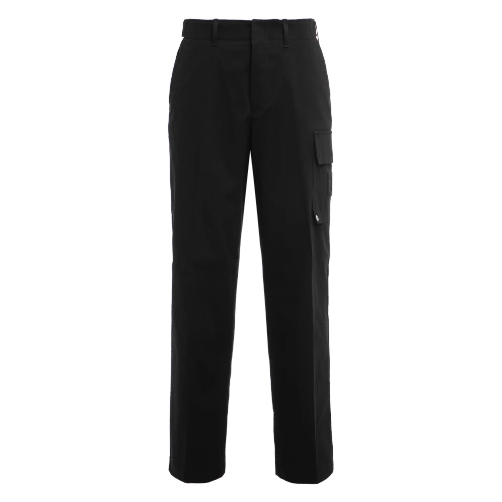 Fendi Herren Schwarz - Baumwoll-Gabardine-Hose - Trousers - K - M