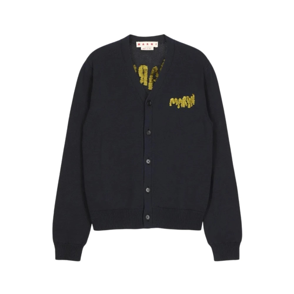 Marni Herren Blau - Er Baumwoll-Cardigan - Knitwear - L