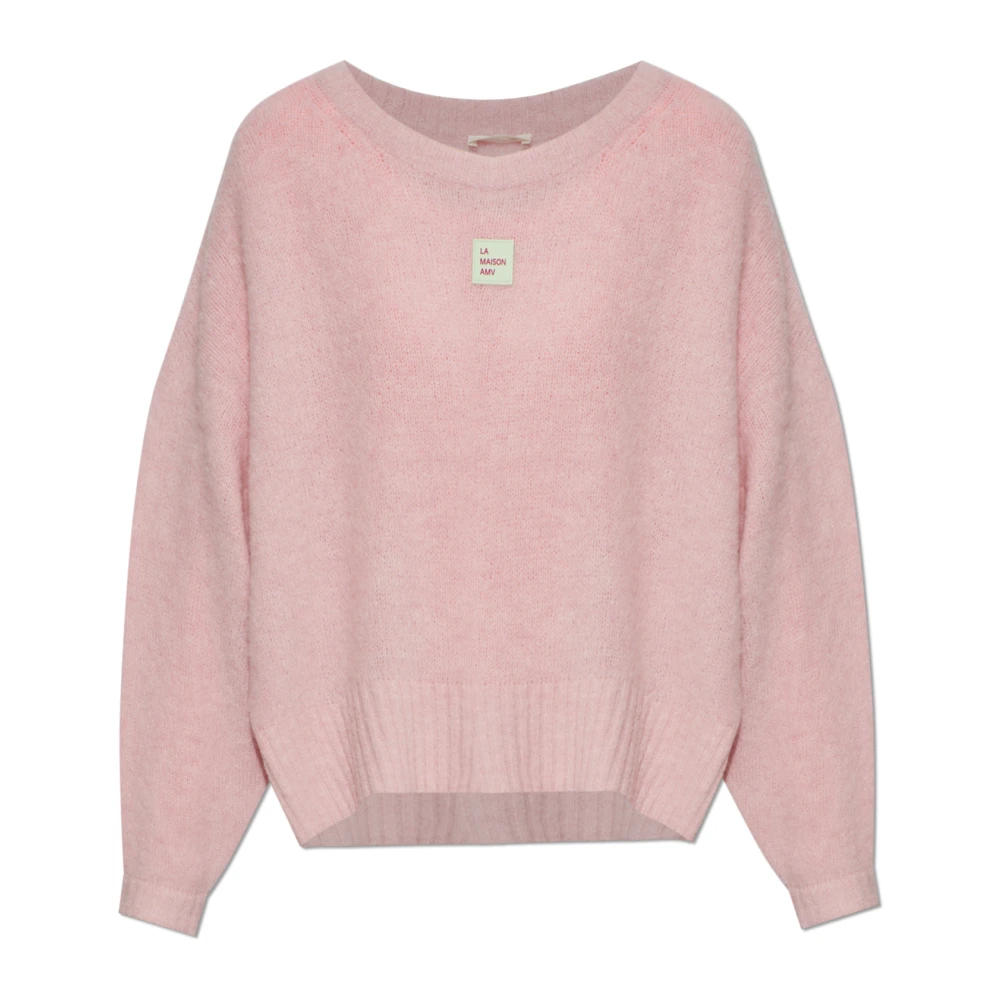 American Vintage Damen Rosa - Pullover Mit Patch - Knitwear - M
