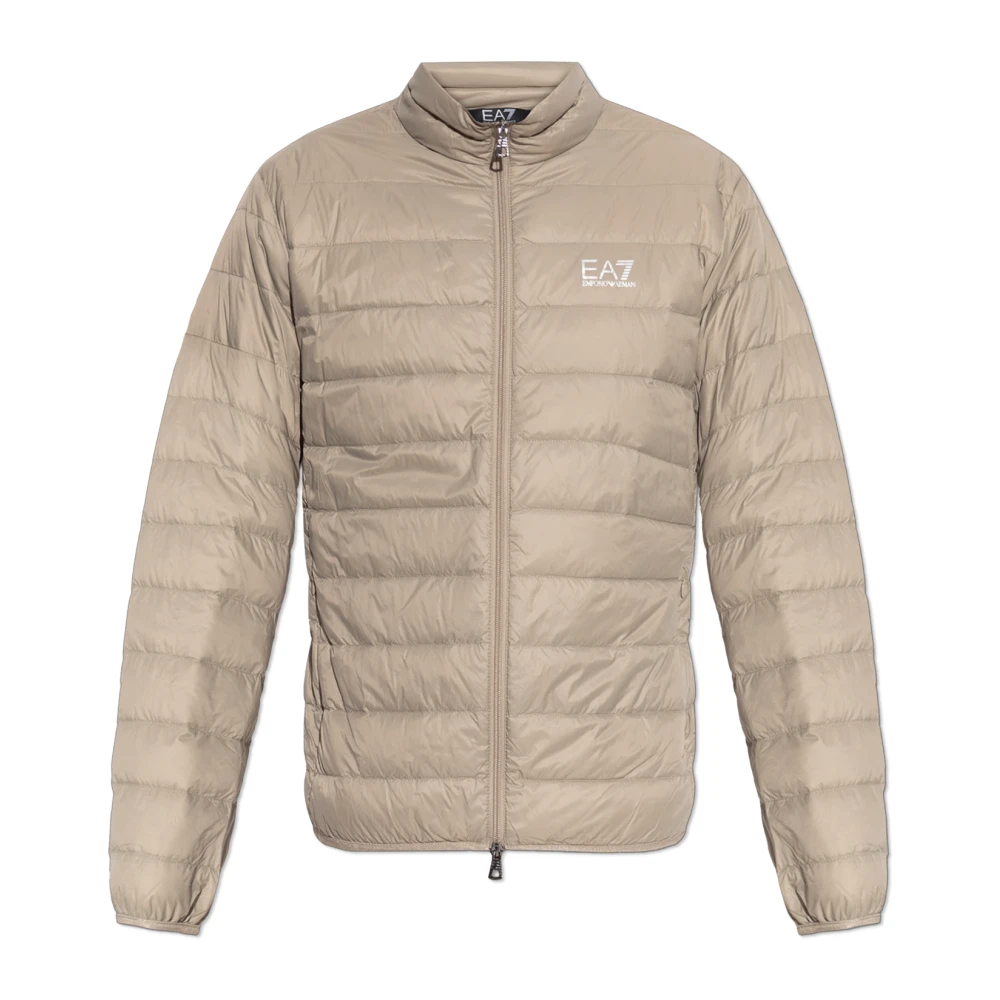 Emporio Armani Ea7 Herren Beige - Daunenjacke Mit Stehkragen - Jackets - L