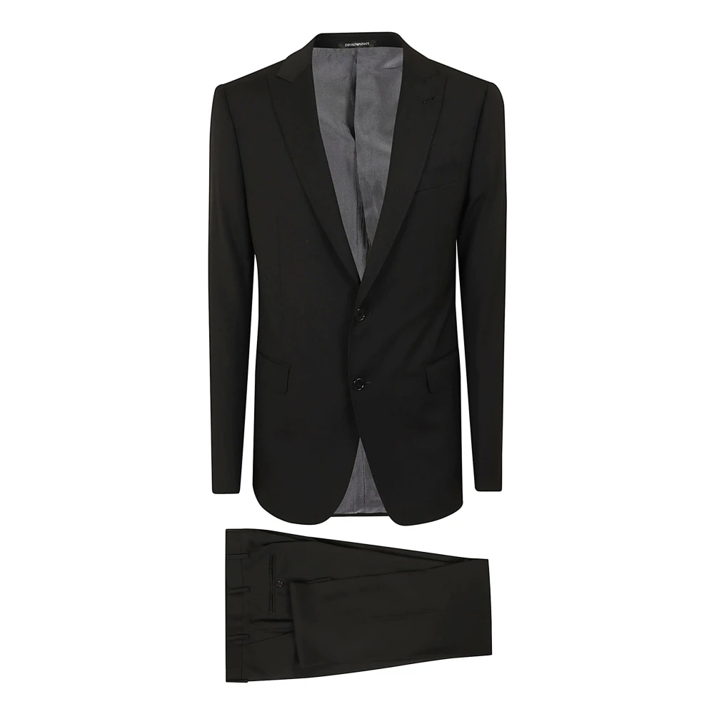 Emporio Armani Herren Schwarz - Single Breasted Suits - Suits - K - S