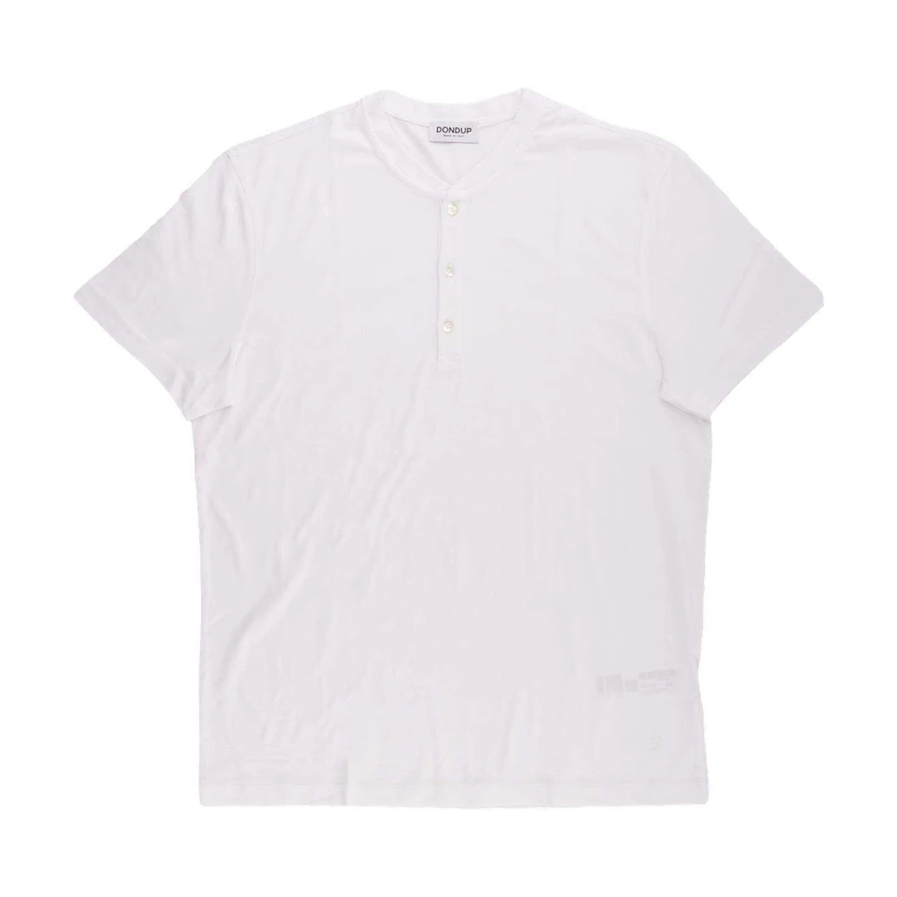 Dondup Herren Weiß - Lässiges Baumwoll T-Shirt - Tops - S