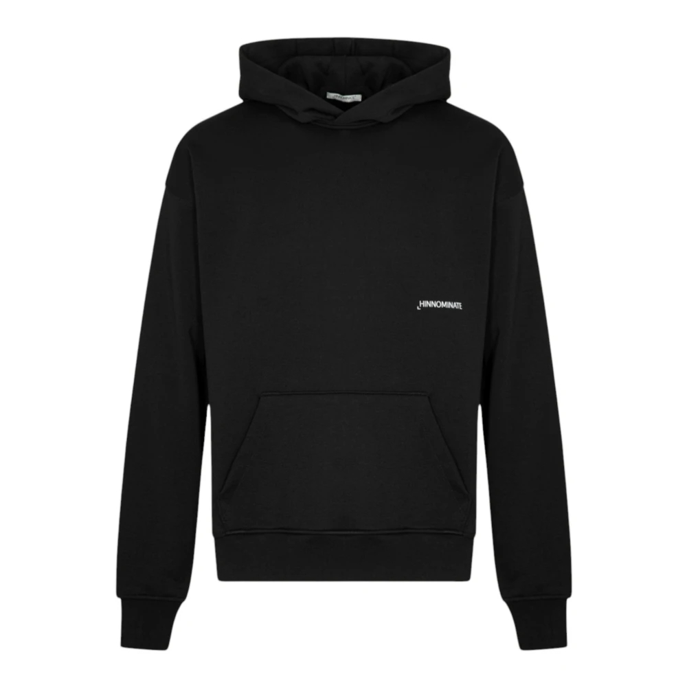 Hinnominate Herren Schwarz - Felpa Con Cappuccio - Sweatshirts & Hoodies - K -L