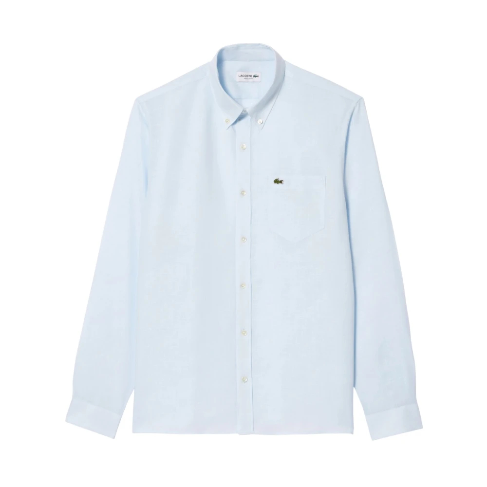 Lacoste Herren Blau - Regular Fit Leinenhemd - Shirts - 4XL