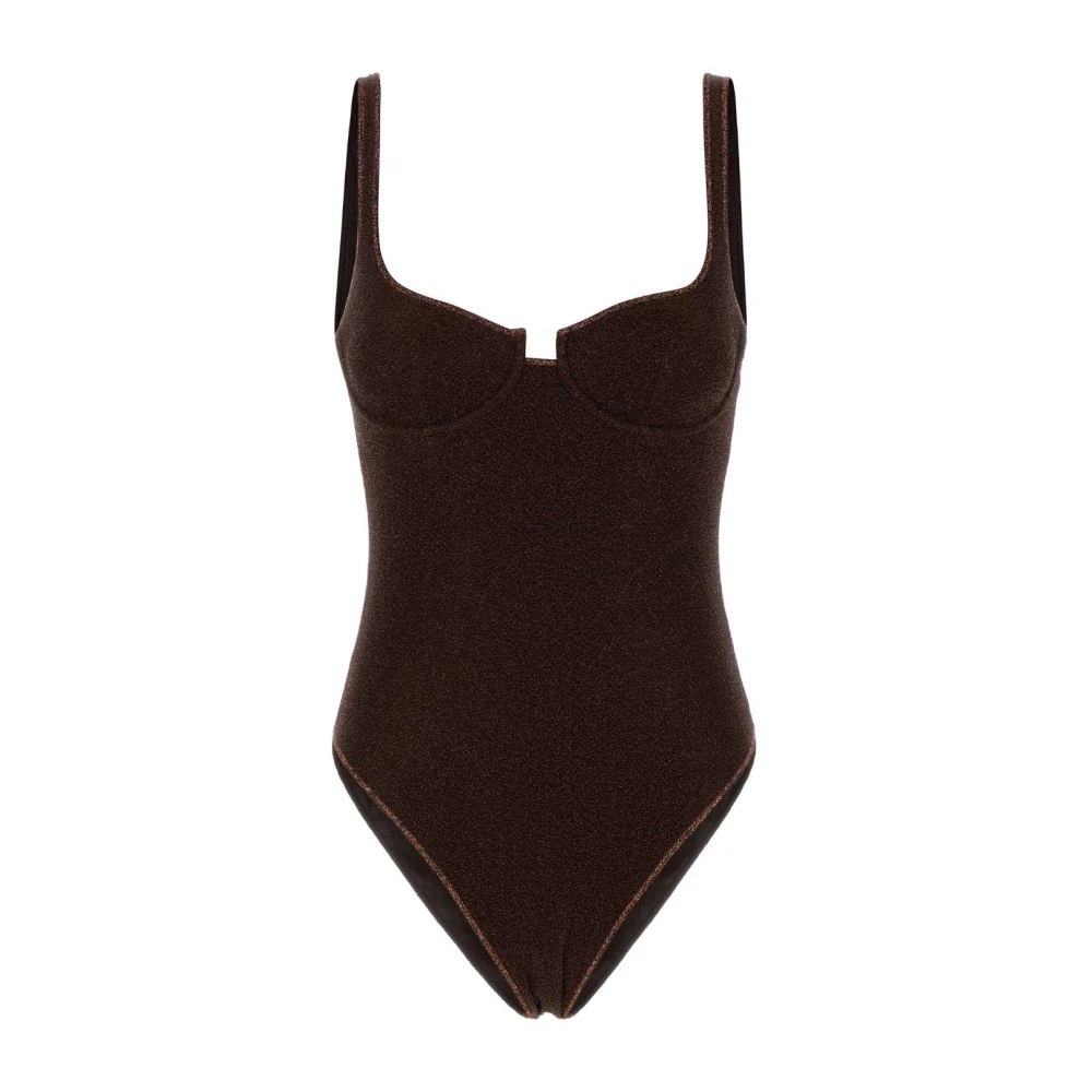 Oseree Damen Braun - Lumière Shell Maillot - Swimwear - L