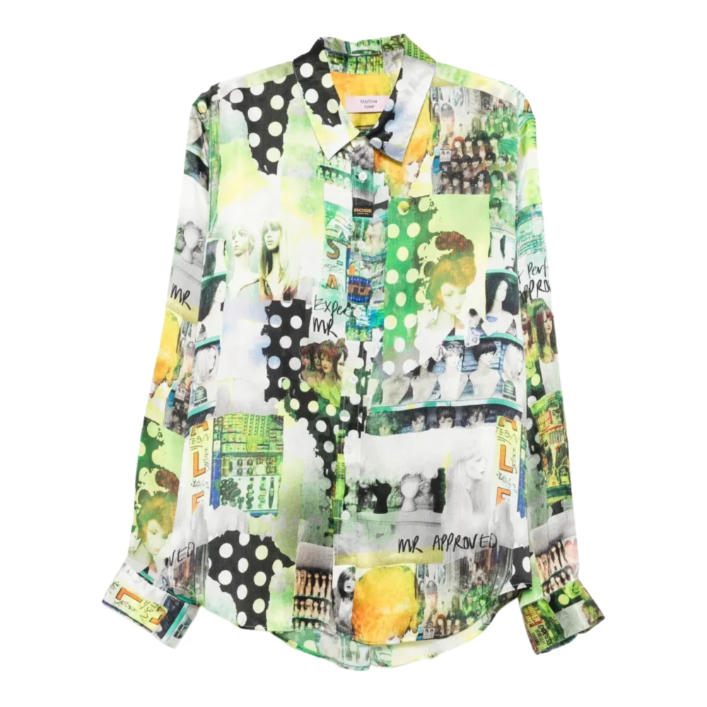 Martine Rose - Langarmshirt Mit Grafikdruck - Shirts - Herren - Mehrfarbig - M