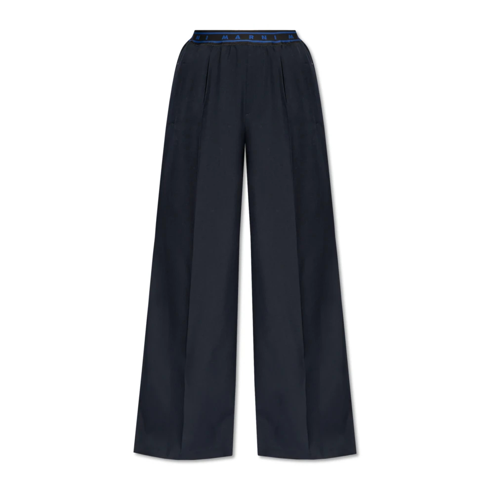 Marni Damen Blau - Wollhose - Trousers - Xs