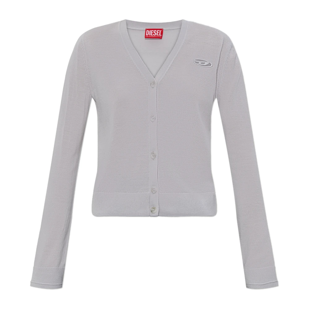 Diesel Damen Grau - M-Alima Cardigan - Knitwear - S