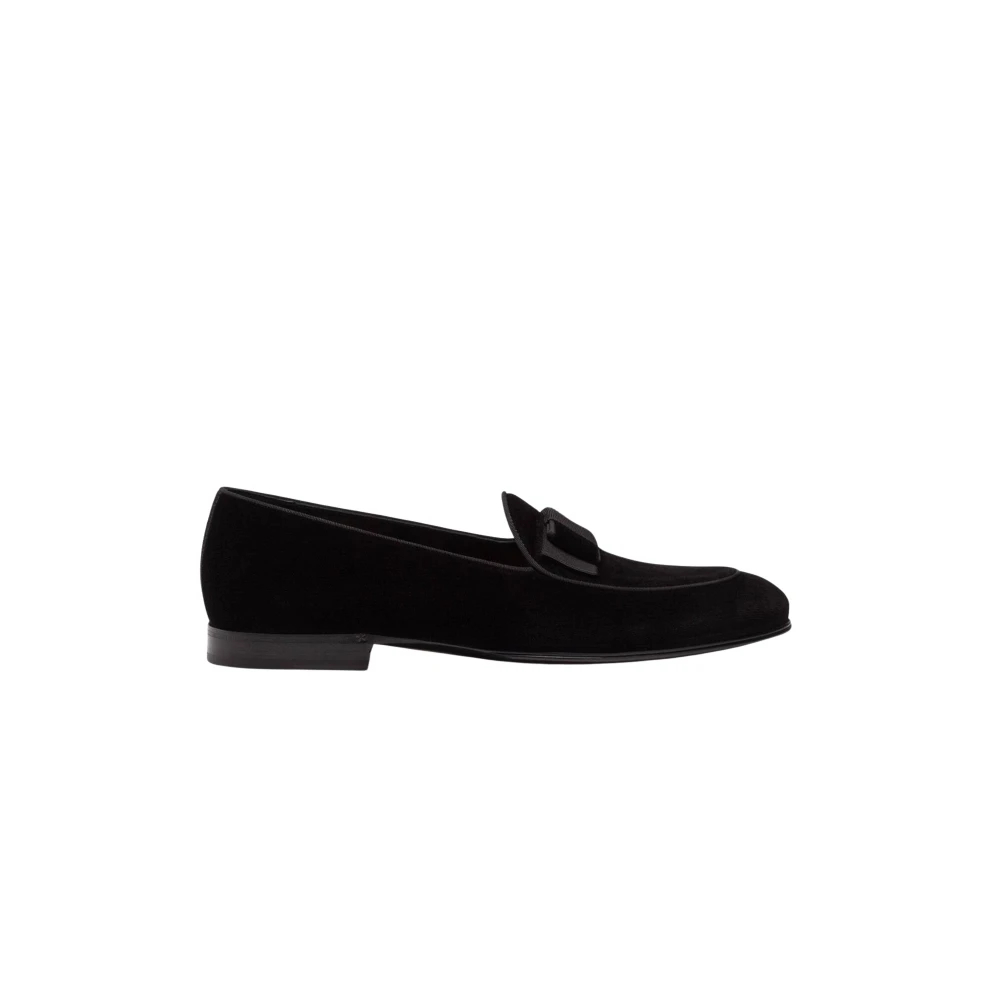 Dolce & Gabbana Herren Schwarz - Samt Loafers Für - Shoes - K - 39 Eu