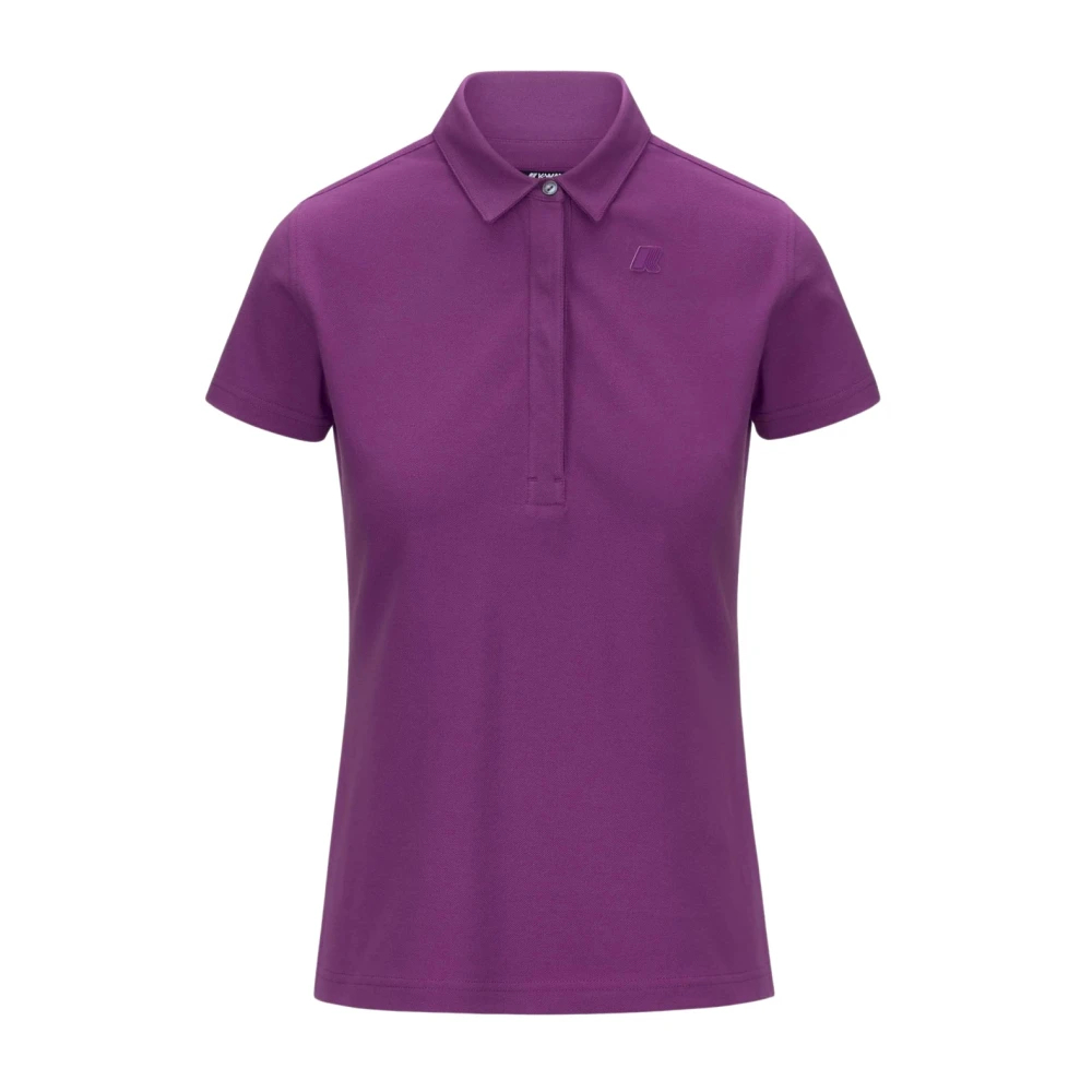 K-Way Damen Violett - Amedea Pique Polo - Tops - Lila - S