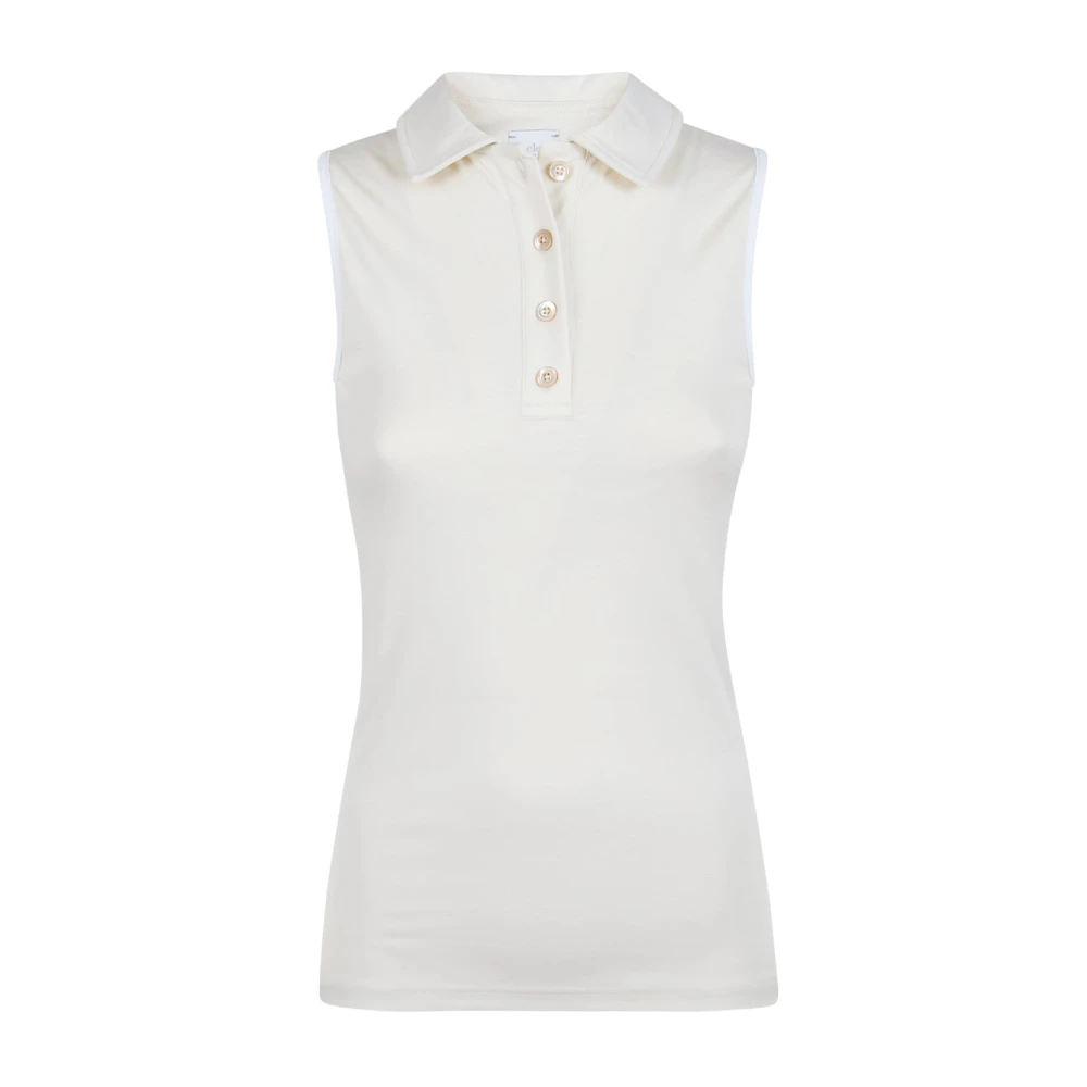 Eleventy Damen Weiß - Blusa Polo Smanicata - Tops - Xs