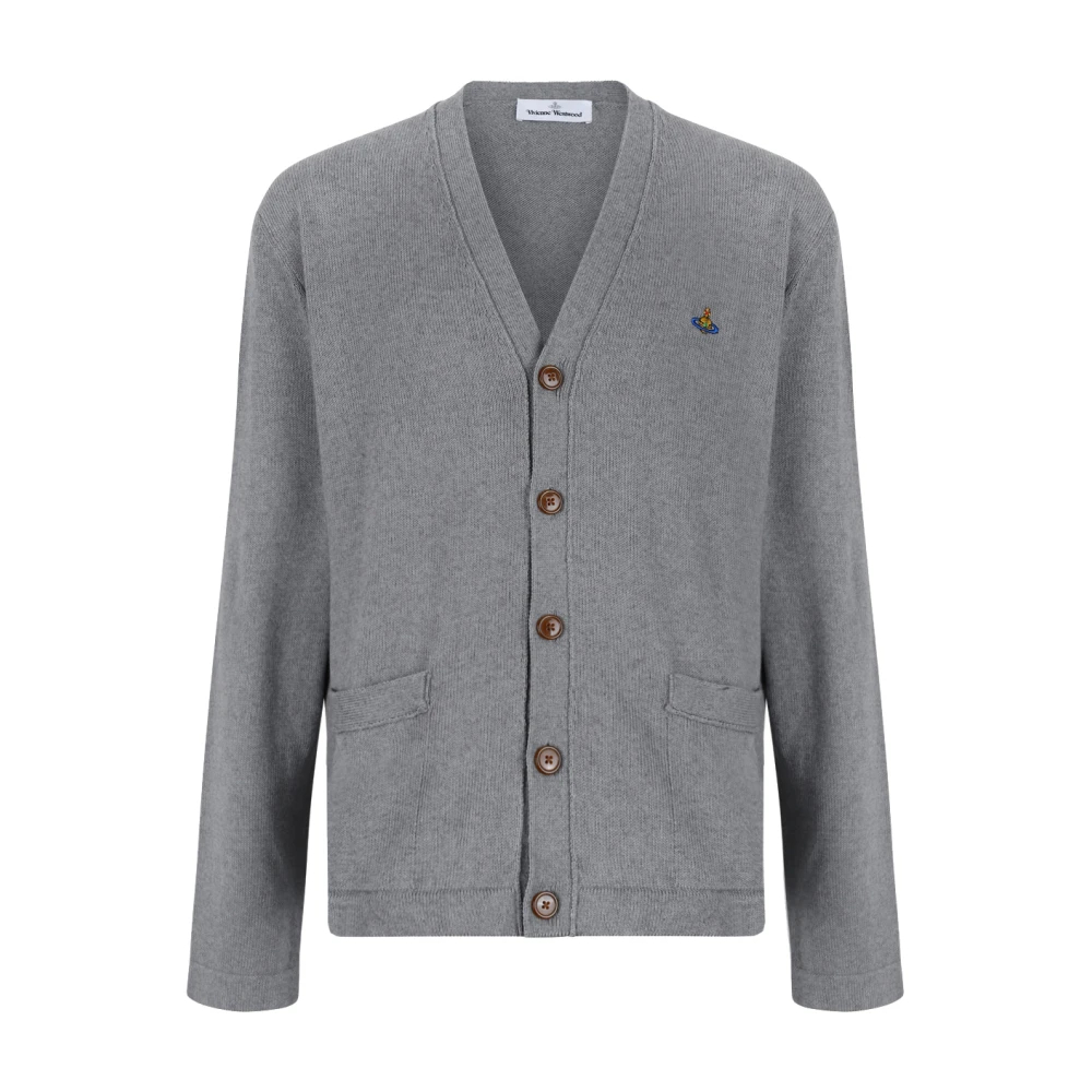 Vivienne Westwood - Grauer Woll-Orb-Cardigan - Knitwear - Herren - Grau - M
