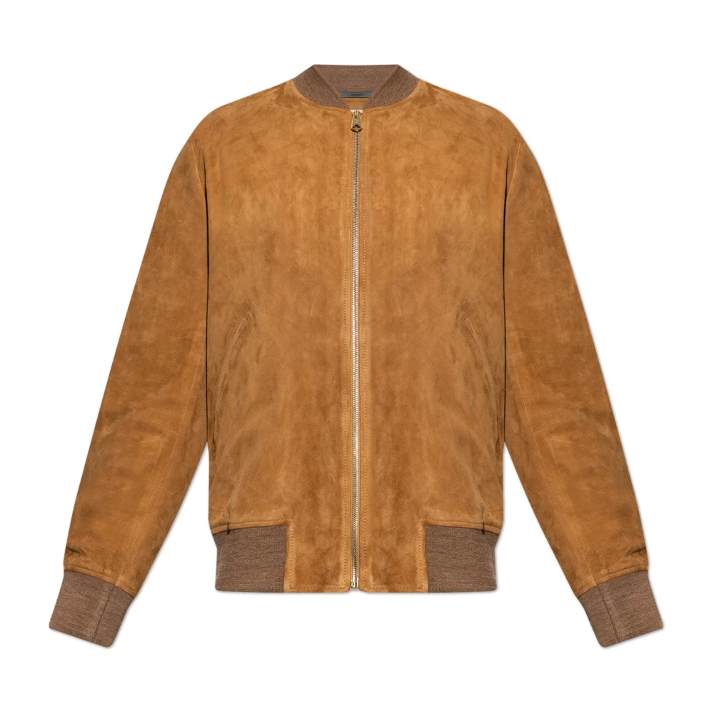 Paul Smith Herren Braun - Suede Bomber Jacket - Jackets - Xl
