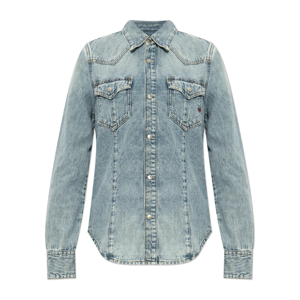 Diesel Damen Blau - Denim Shirt De-Waves - Blouses & Shirts - 2XS