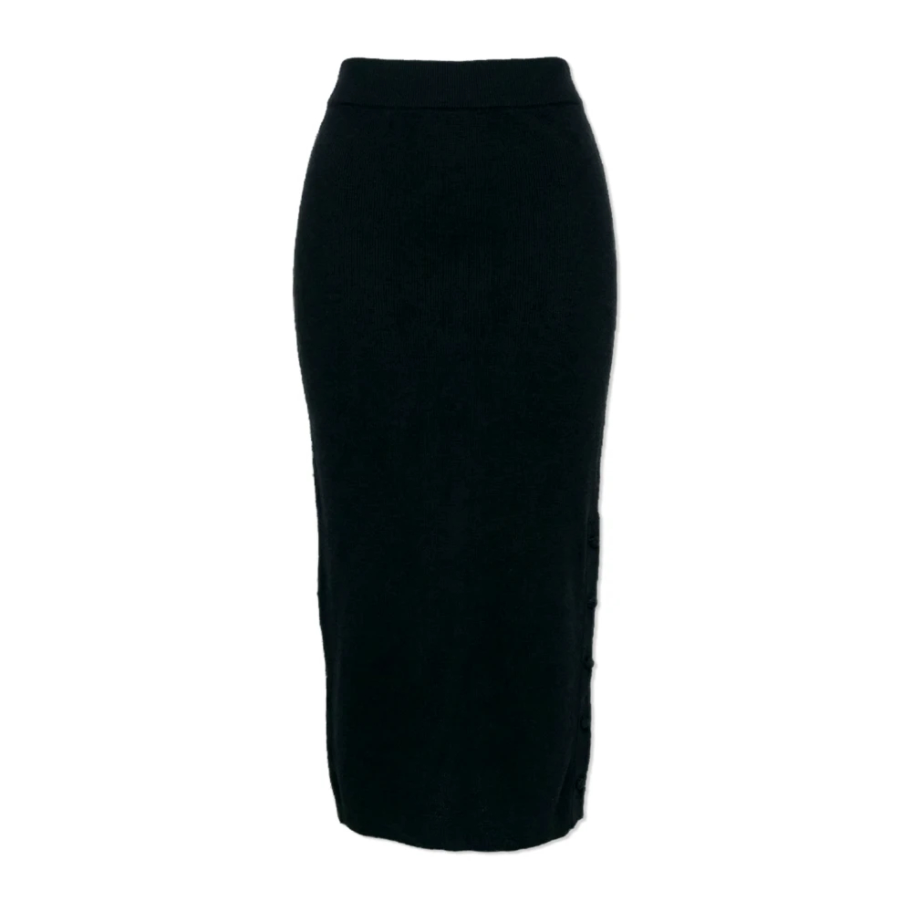 Jil Sander Damen Schwarz - Gerade Geschnittener Midirock - Skirts - K -L