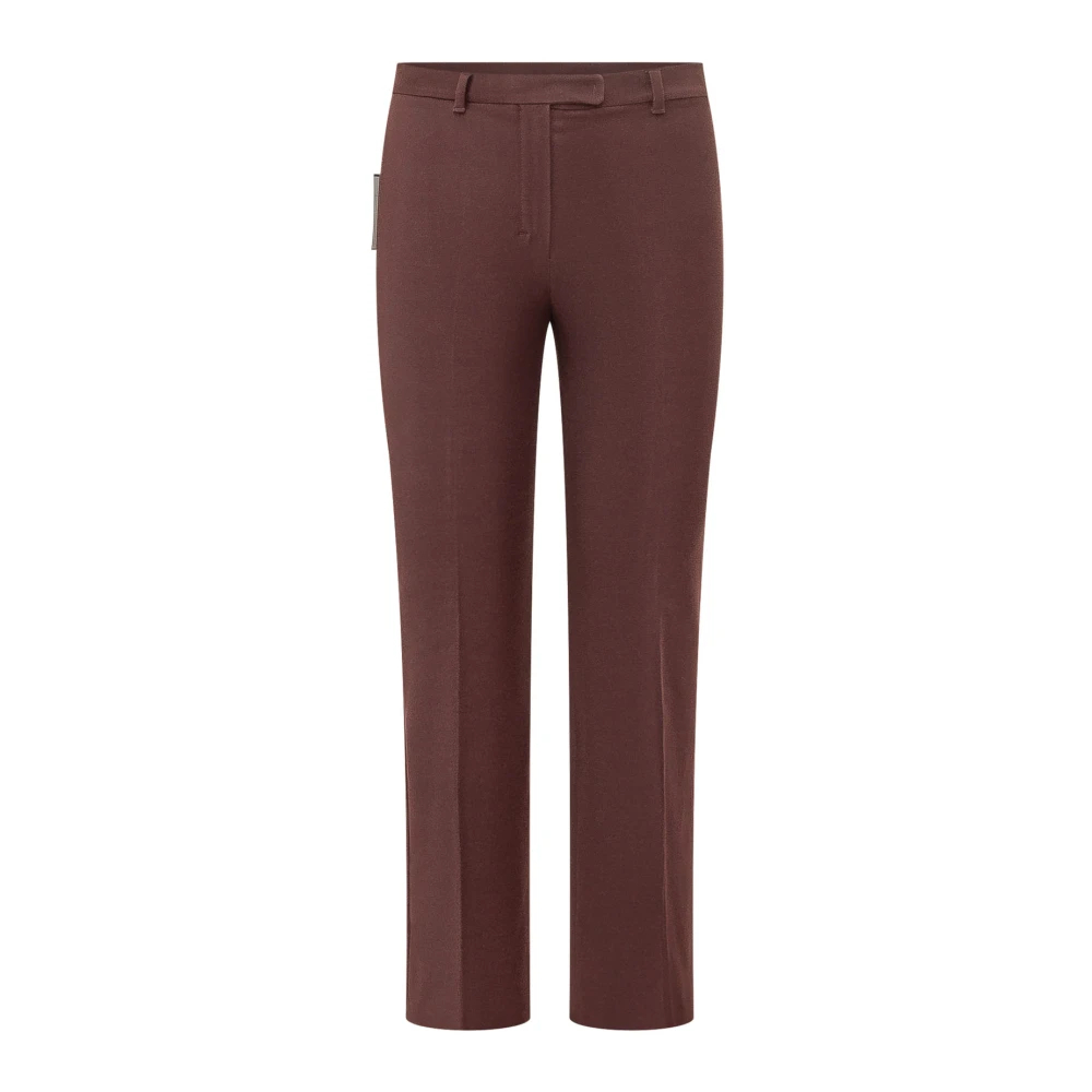 Max Mara - Umanita Pant Lungo - Trousers - Damen - Rot - S