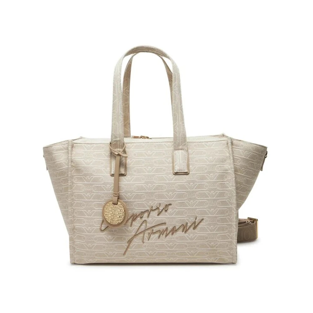 Emporio Armani Damen Beige - Tote Bag - Bags - One Size