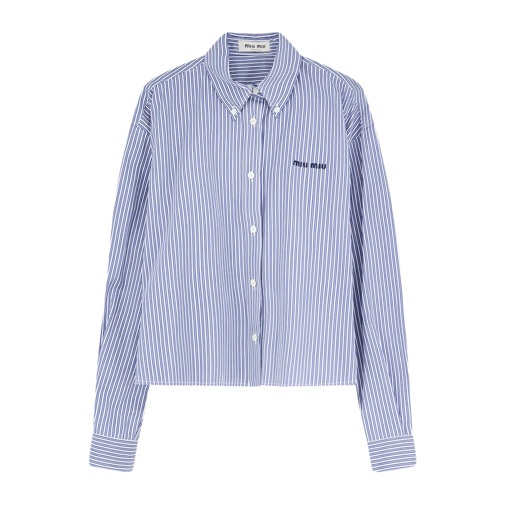Miu Miu Logo Cotton Shirt - Bild 4