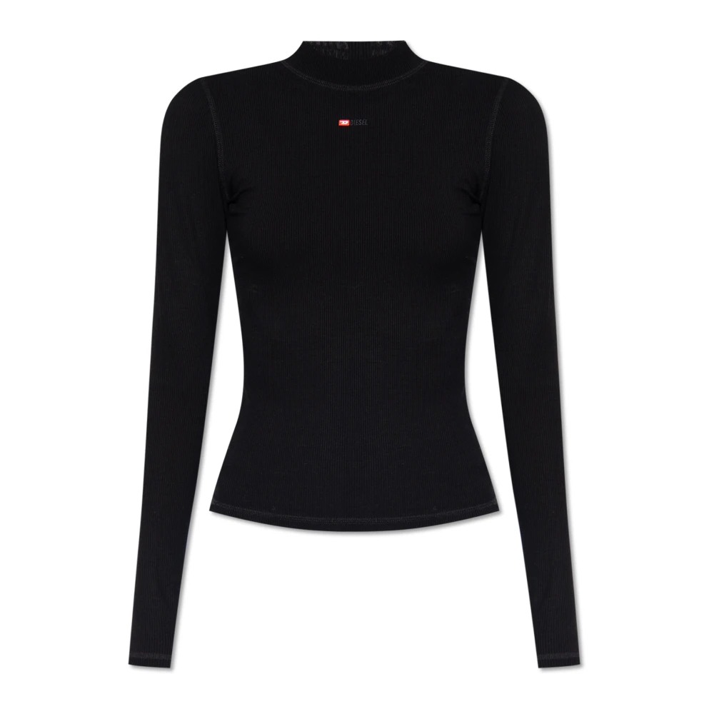 Diesel Damen Schwarz - Geripptes Top - Tops - K - 2XS