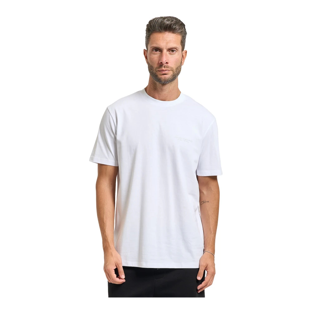 Armani Exchange Herren Weiß - Es T-Shirt Mit Brustlogo - Tops - L