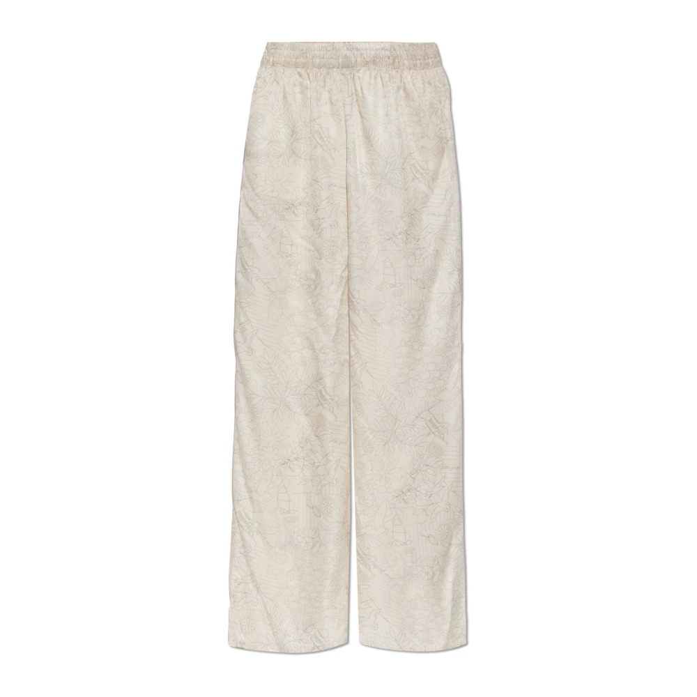 Golden Goose Damen Beige - Geblümte Hose - Trousers - M