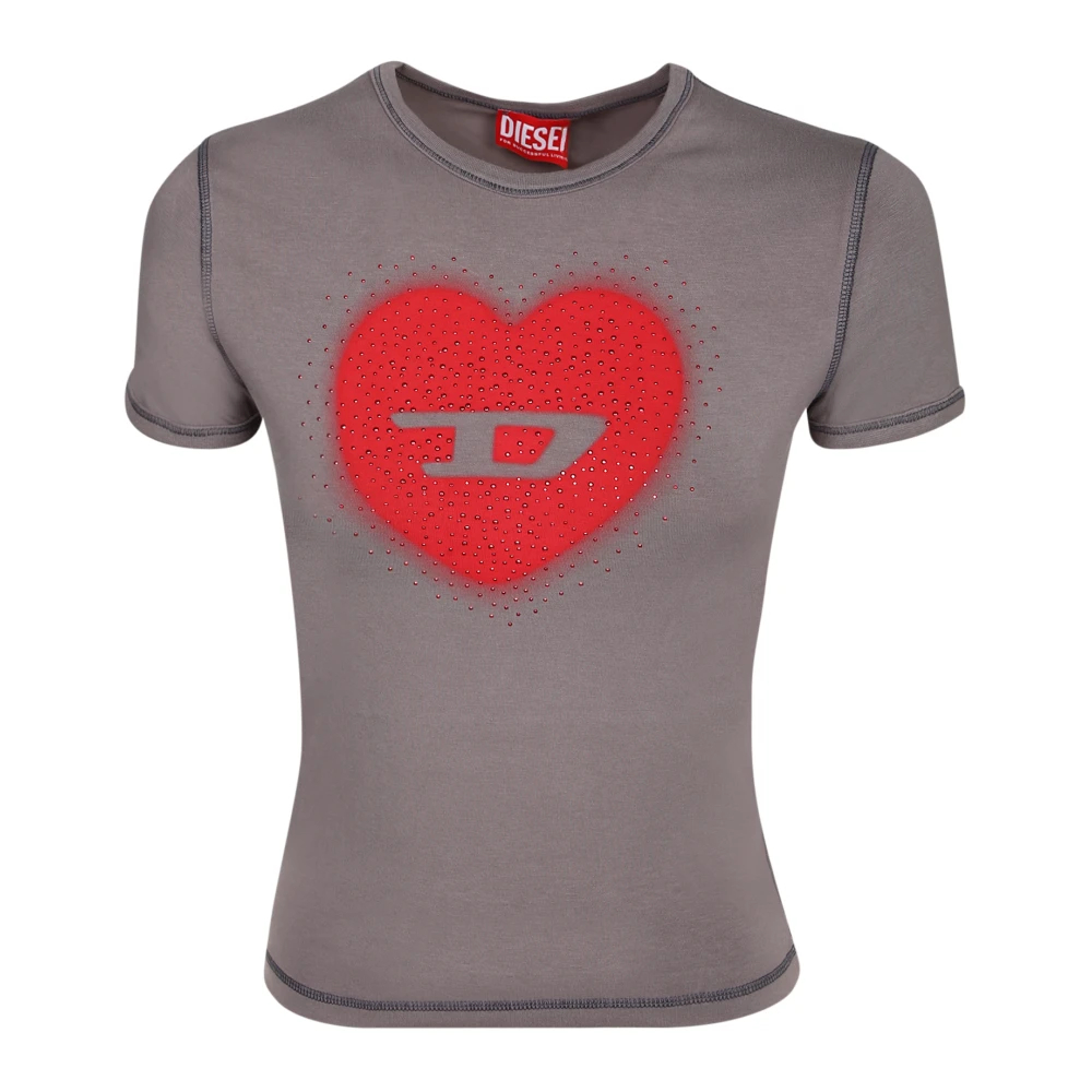 Diesel Damen Grau - T-Uncuties Long S5 - Tops - L