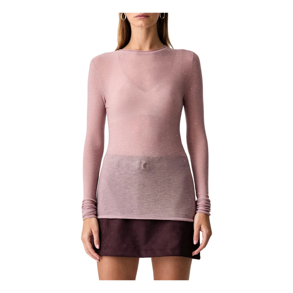 Pinko , Damen, Strickwaren, Rosa, S - Bild 3