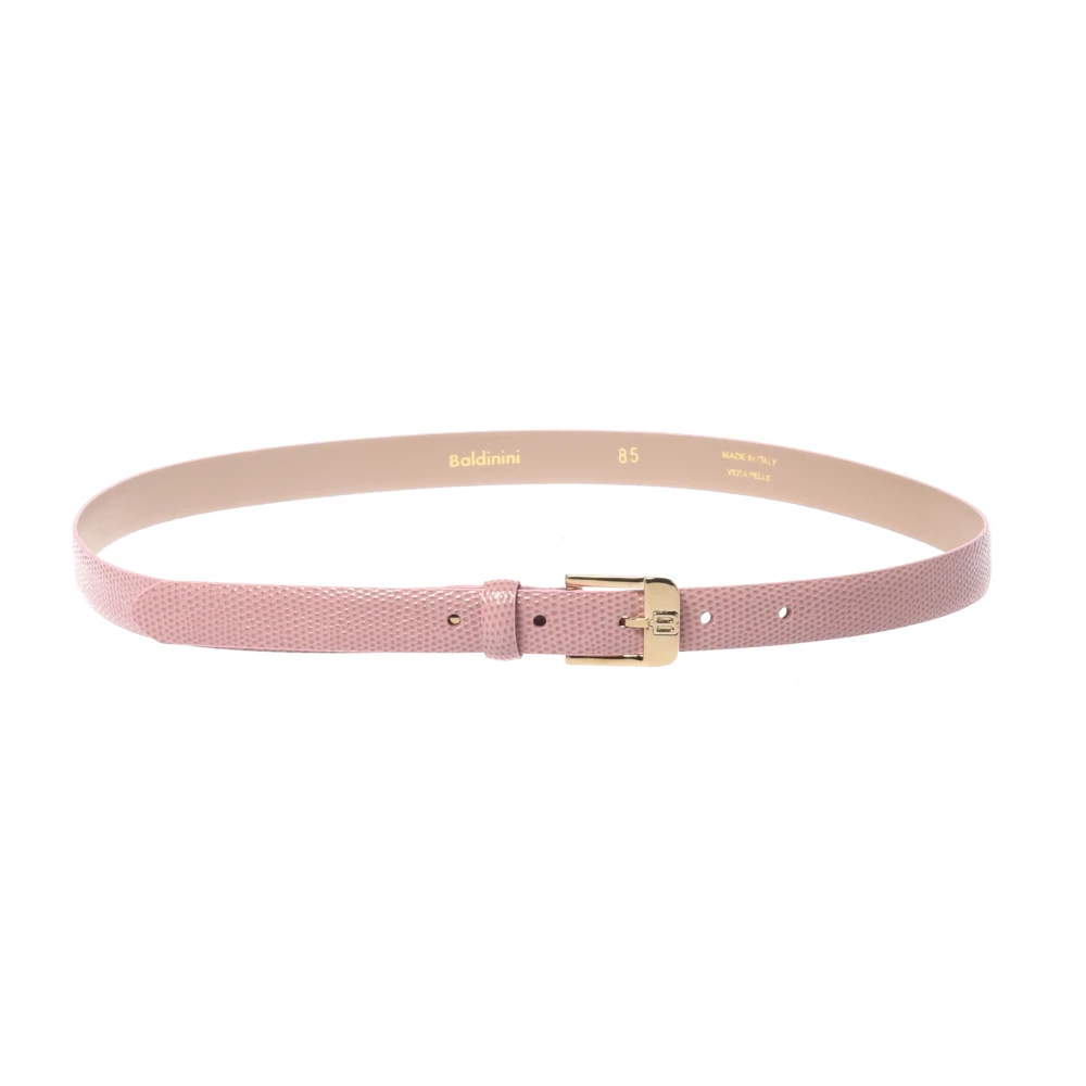 Baldinini Damen Rosa - Gürtel Mit Eidechsenmuster - Accessories - 90 Cm