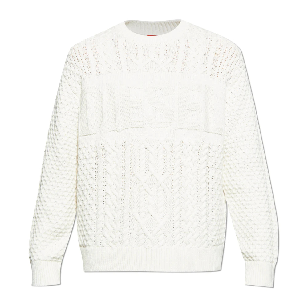Diesel Herren Beige - K-Aubin Sweater - Knitwear - M