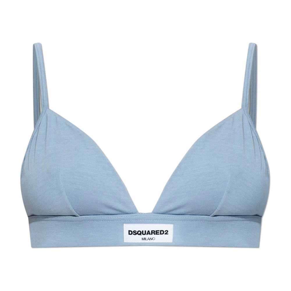 Dsquared2 Damen Blau - Bh Mit Logo-Patch - Underwear - S