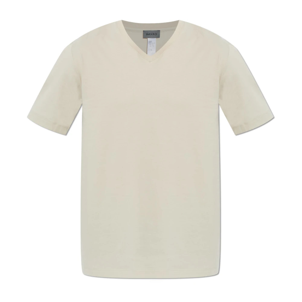 Hanro Herren Beige - Unterhemd T-Shirt - Tops - L