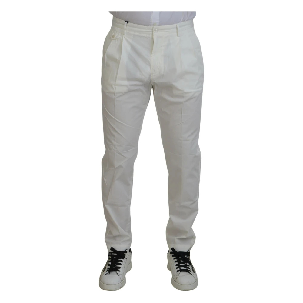 Dolce & Gabbana Herren Weiß - Slim-Fit Hosen - Trousers - 3XL