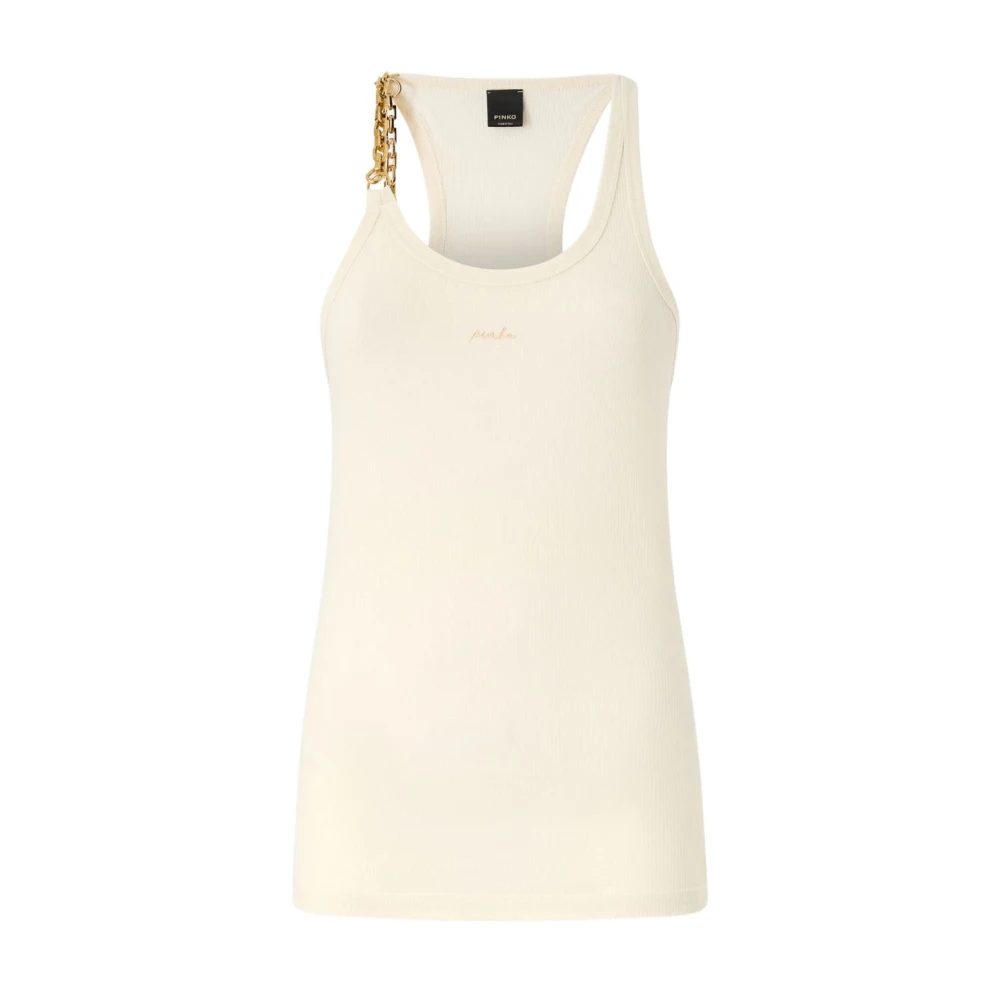 Pinko - Top Mit Detail - Tops - Damen - Beige - S