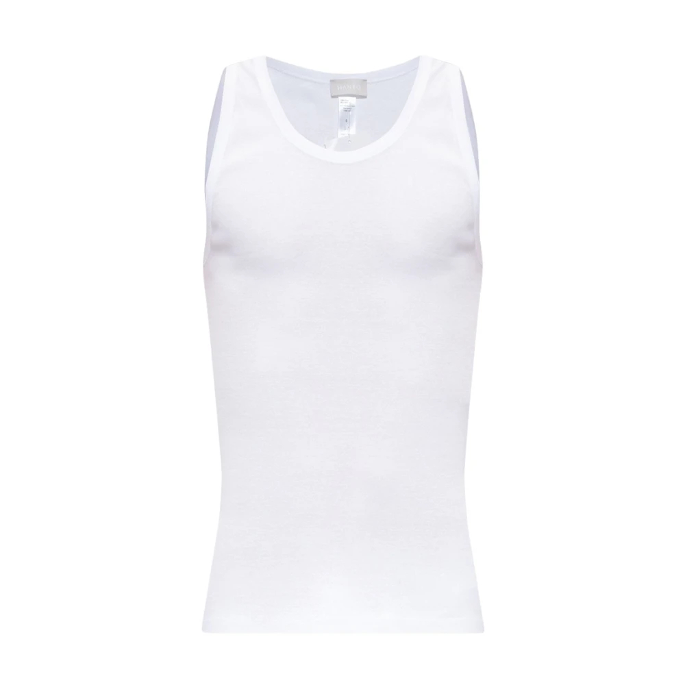 Hanro Herren Weiß - Ärmelloses T-Shirt - Tops - 2XL