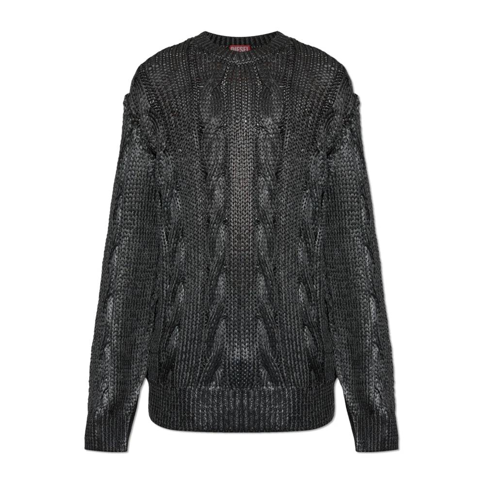 Diesel Herren Schwarz - Sweater K-Michiu - Knitwear - K - 2XL