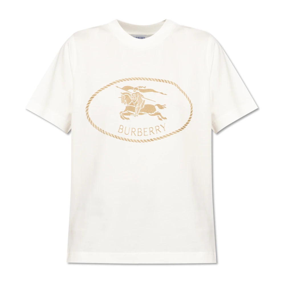 Burberry Damen Weiss T-Shirt Frankie, Gr. S - Bild 4
