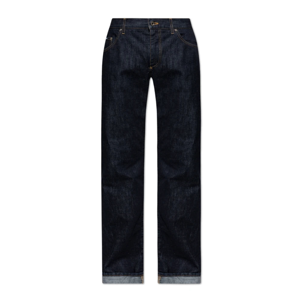 Dolce & Gabbana Herren Blau - Jeans Mit Logo - Jeans - M