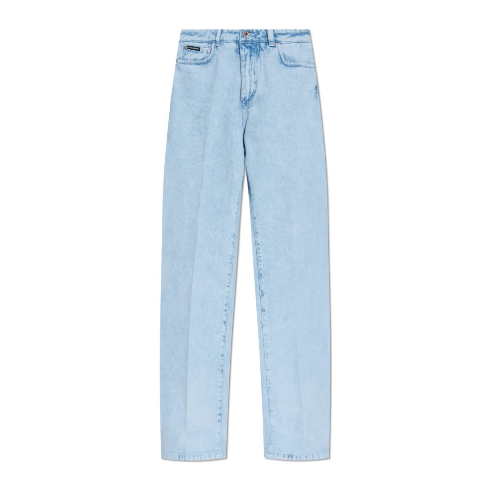 Dolce & Gabbana Damen Blau - Jeans Mit Logo - Jeans - M
