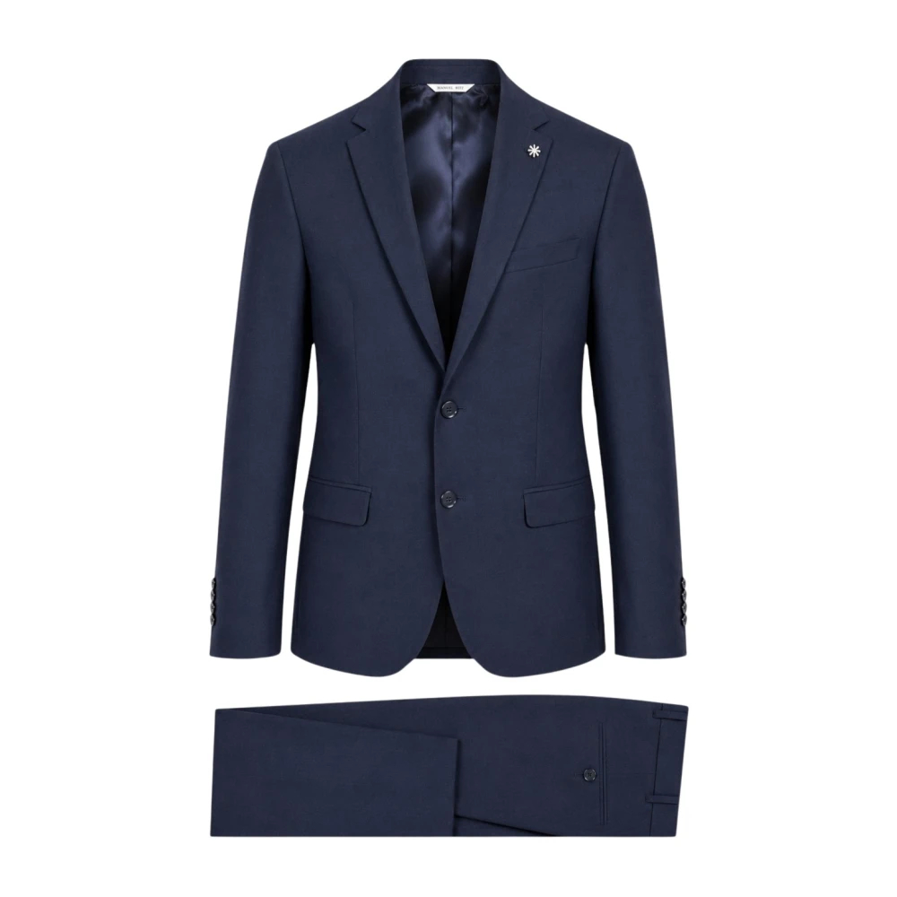 Manuel Ritz - Single Breasted Suits - Suits - Herren - Blau - 2XL