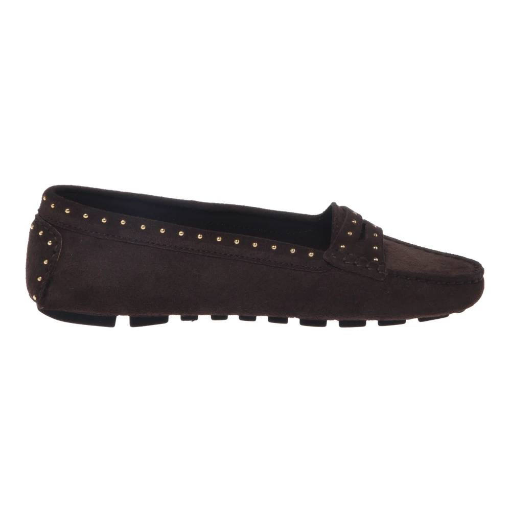 Baldinini Damen Braun - Studded Suede Loafer - Shoes - 38 Eu