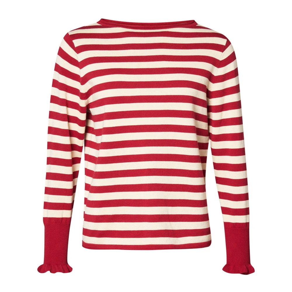 Lind Damen Multicolor - Round-Neck Strickwaren - Knitwear - Mehrfarbig - M