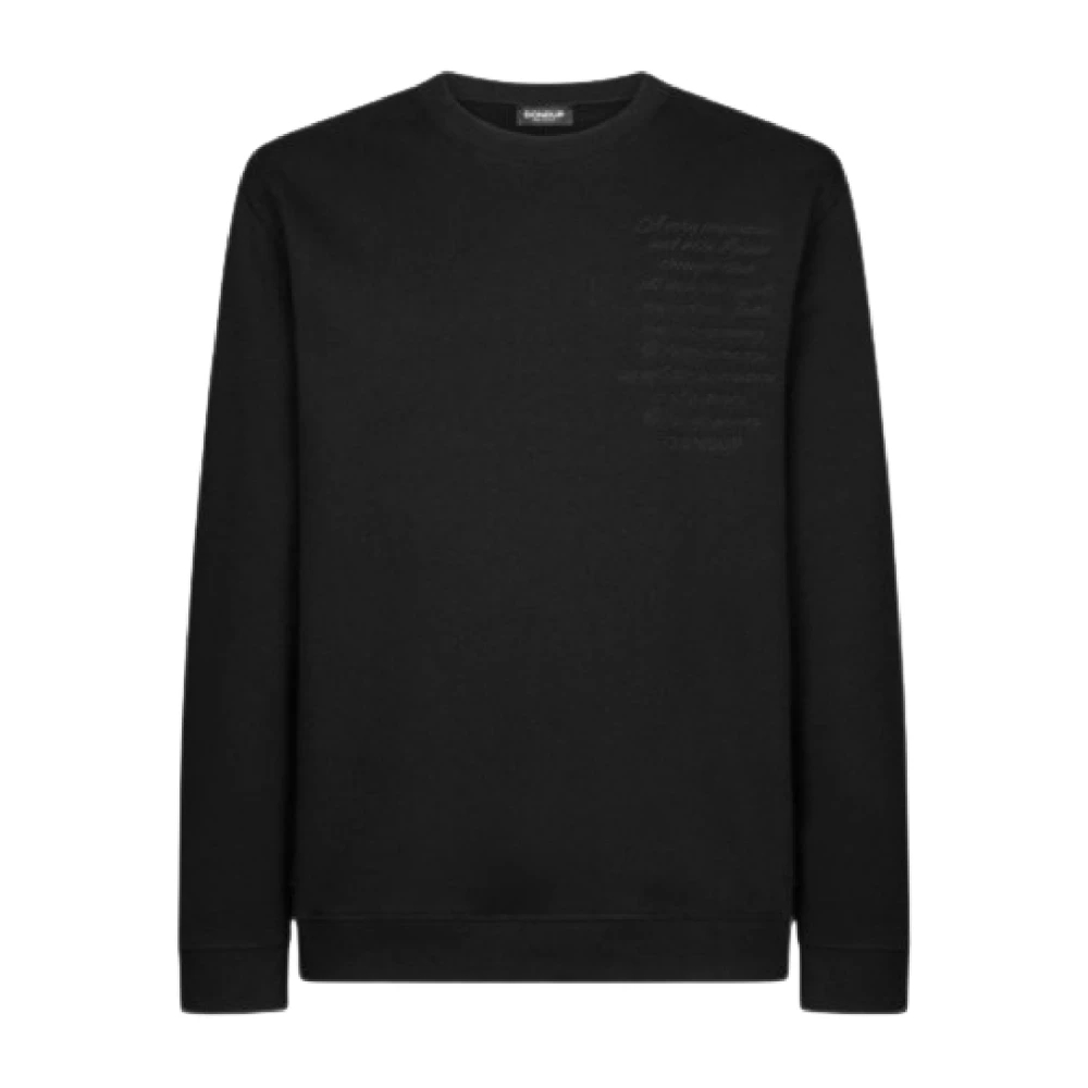 Dondup Herren Schwarz - Regular-Fit Rundhals-Sweatshirt - Sweatshirts & Hoodies - K - L