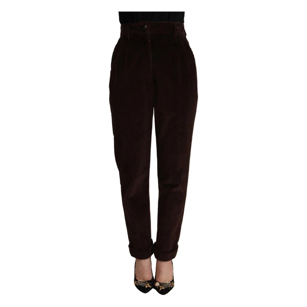 Dolce & Gabbana Damen Rot - Slim-Fit Hosen - Trousers - S
