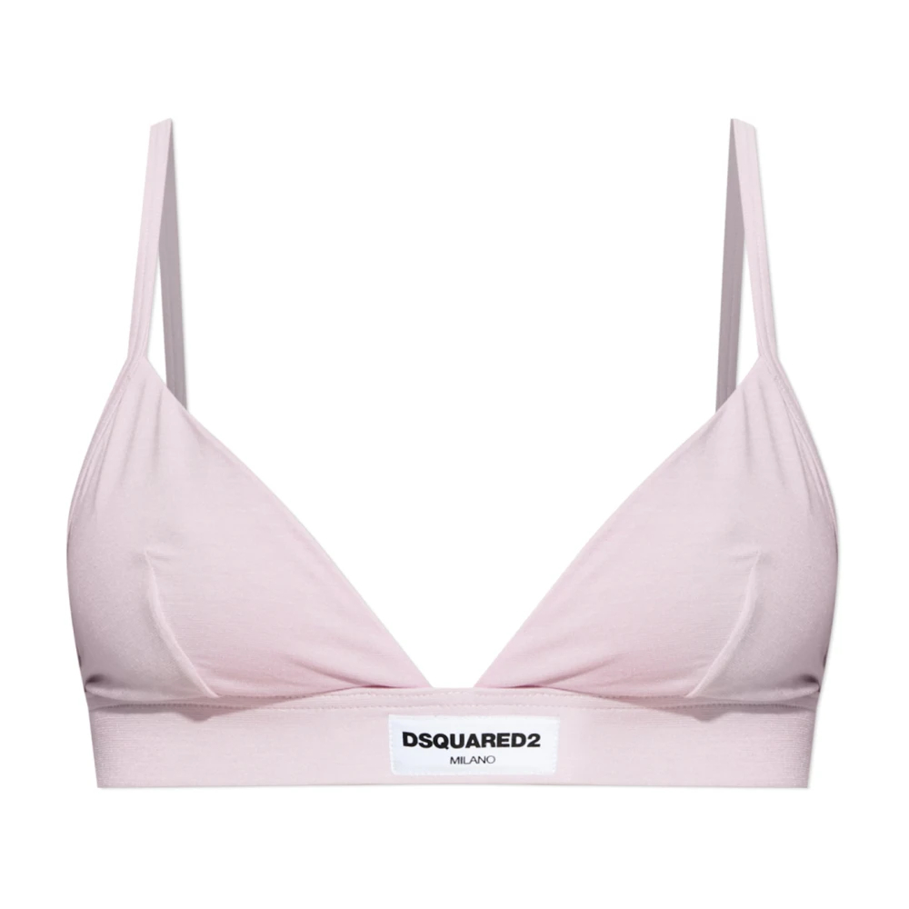 Dsquared2 Damen Rosa - Bh Mit Logo-Patch - Underwear - S