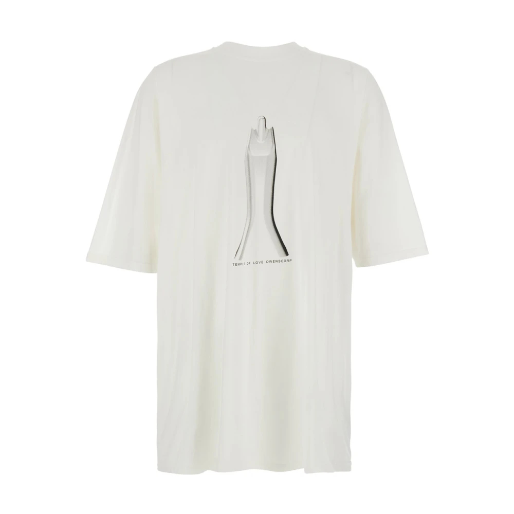 Rick Owens - Jumbo Ss T - Tops - Herren - Weiß - S