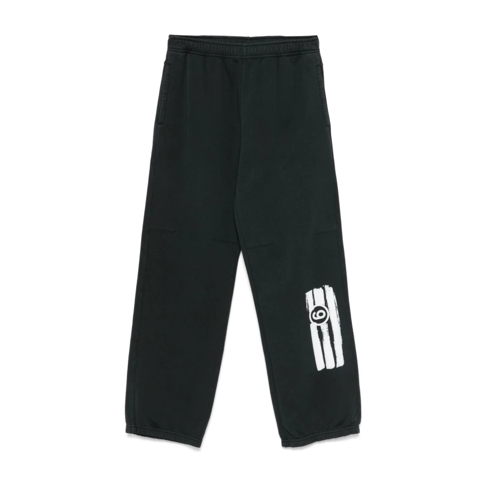 Mm6 Maison Margiela Damen Schwarz - Hose Mit Elastischem Bund - Trousers - K - L