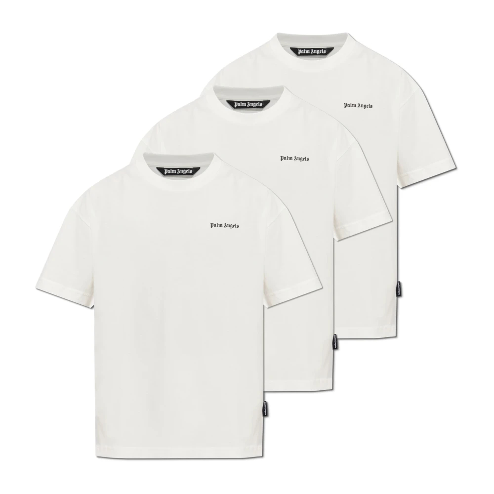 Palm Angels - 3Er-Pack Logo T-Shirts - Tops - Herren - Weiß - S