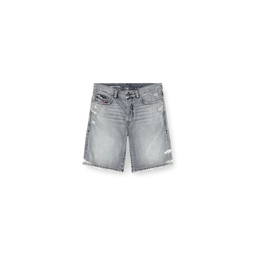 Diesel Herren Grau - Regular-Short Denim Shorts - Shorts - W33
